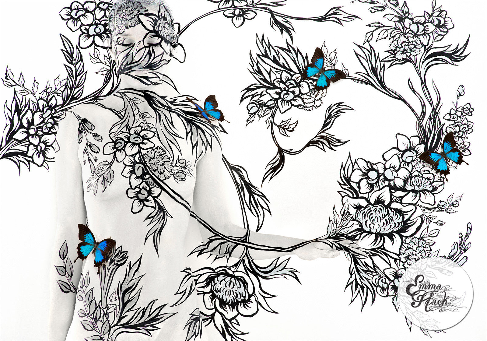 Bouquet with Butterflies