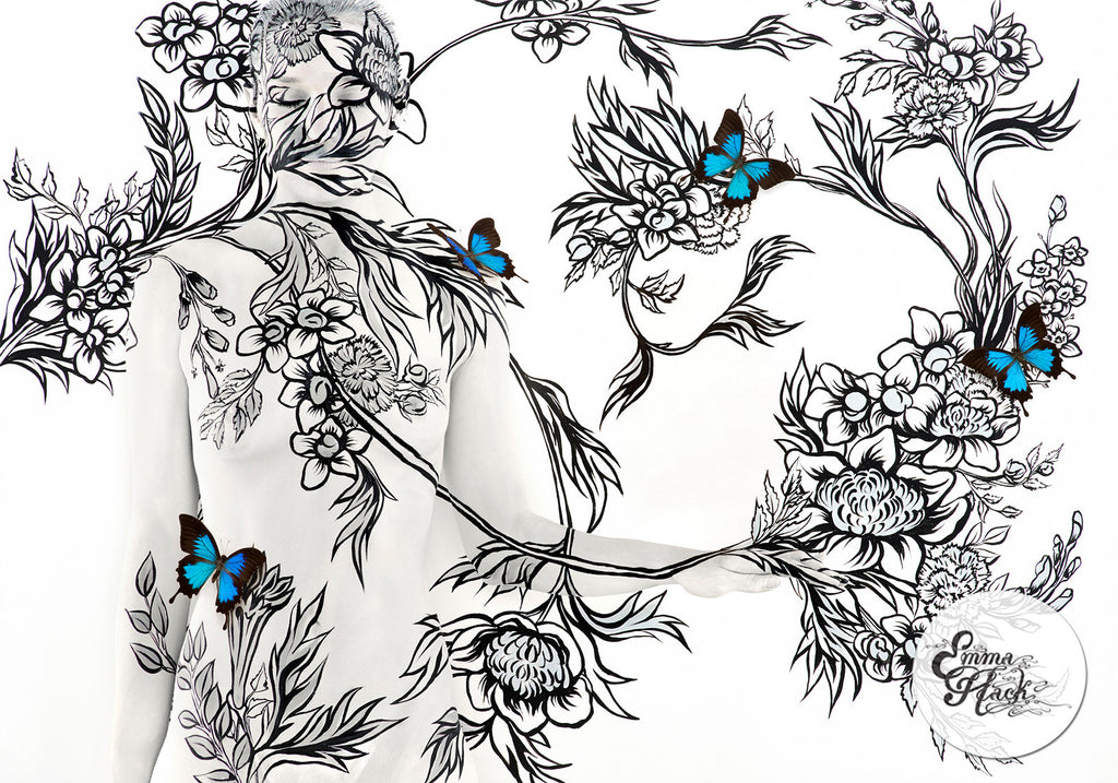 Bouquet with Butterflies