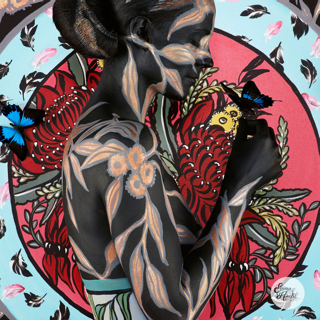 FLORA Waratah, Gum and Sturt Desert Pea 1