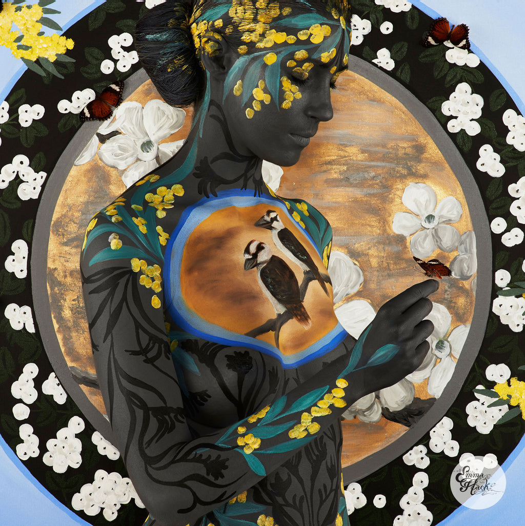 FLORA Kangaroo Paw, Wattle and Snowberries 1