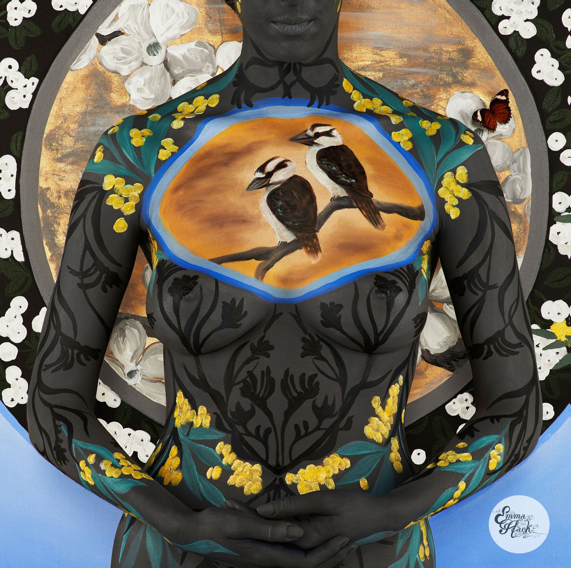 FLORA Kangaroo Paw, Wattle and Snowberries 3