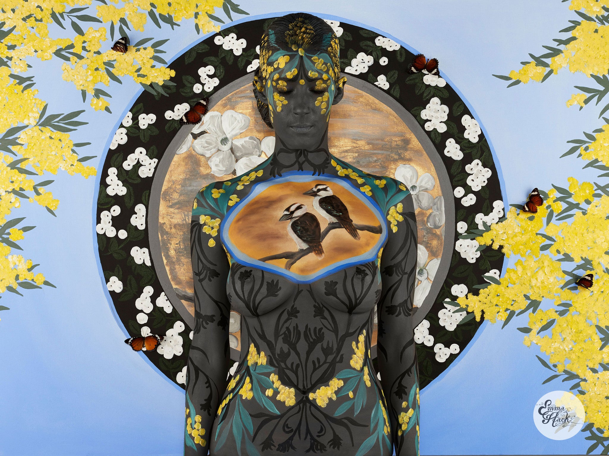 FLORA Kangaroo Paw, Wattle and Snowberries III