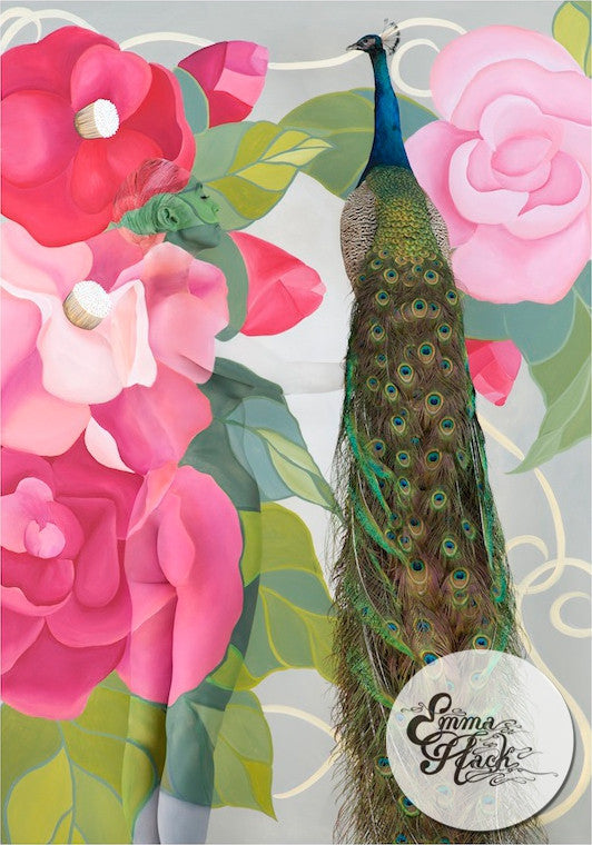 Camelia And Peacock