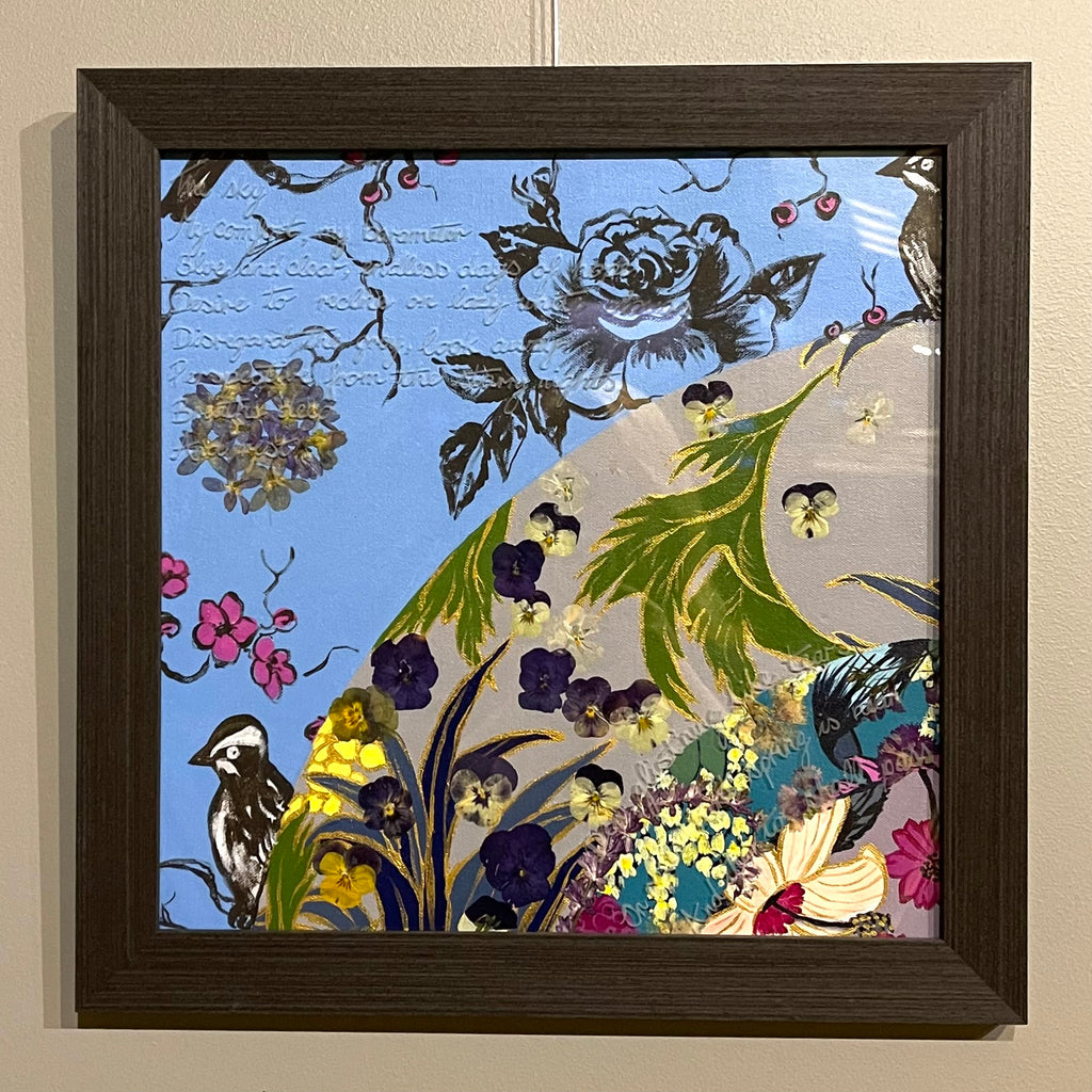 We Stopped to Smell the Roses - Collage - Sky of Rose