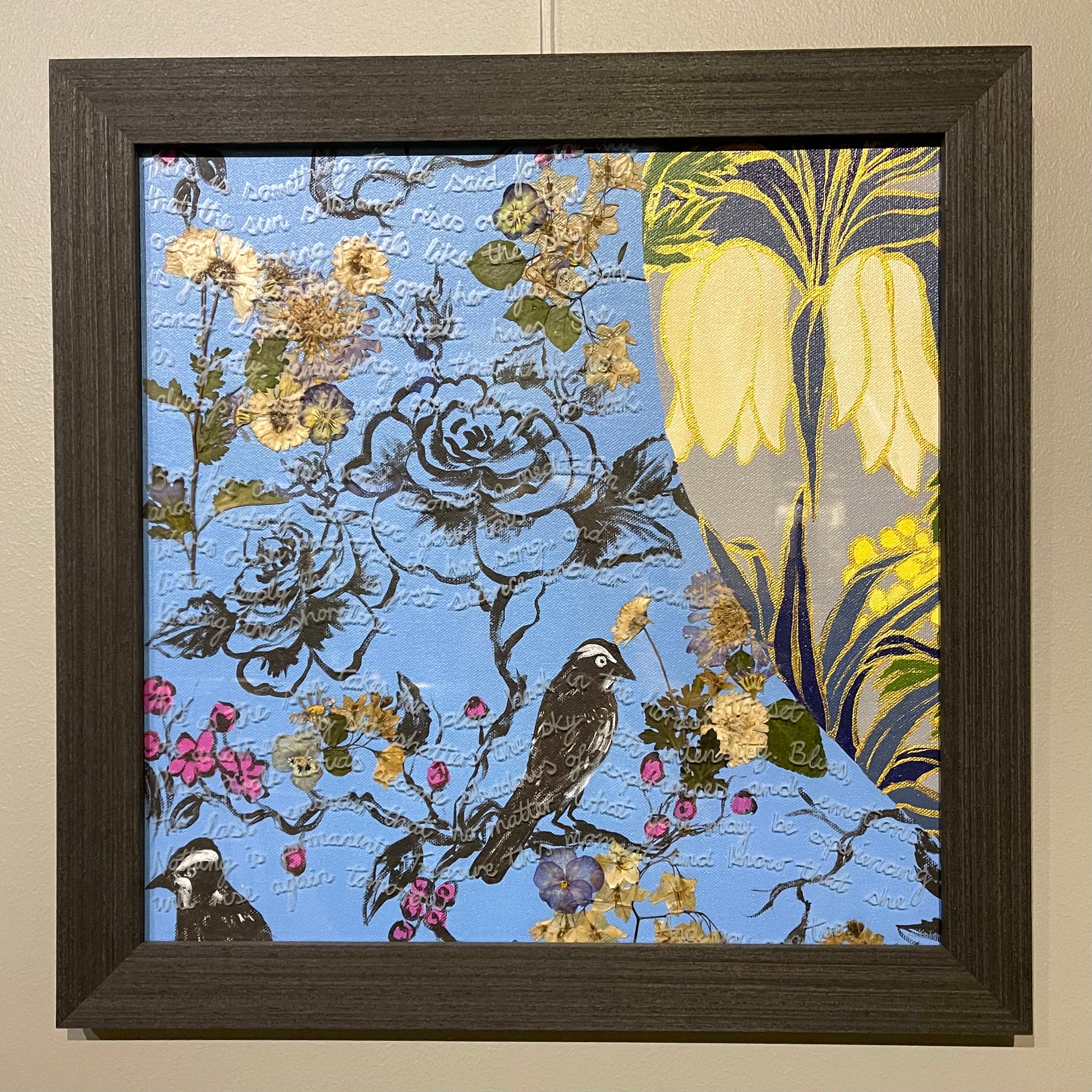 We Stopped to Smell the Roses - Collage - Cotton Candy Clouds