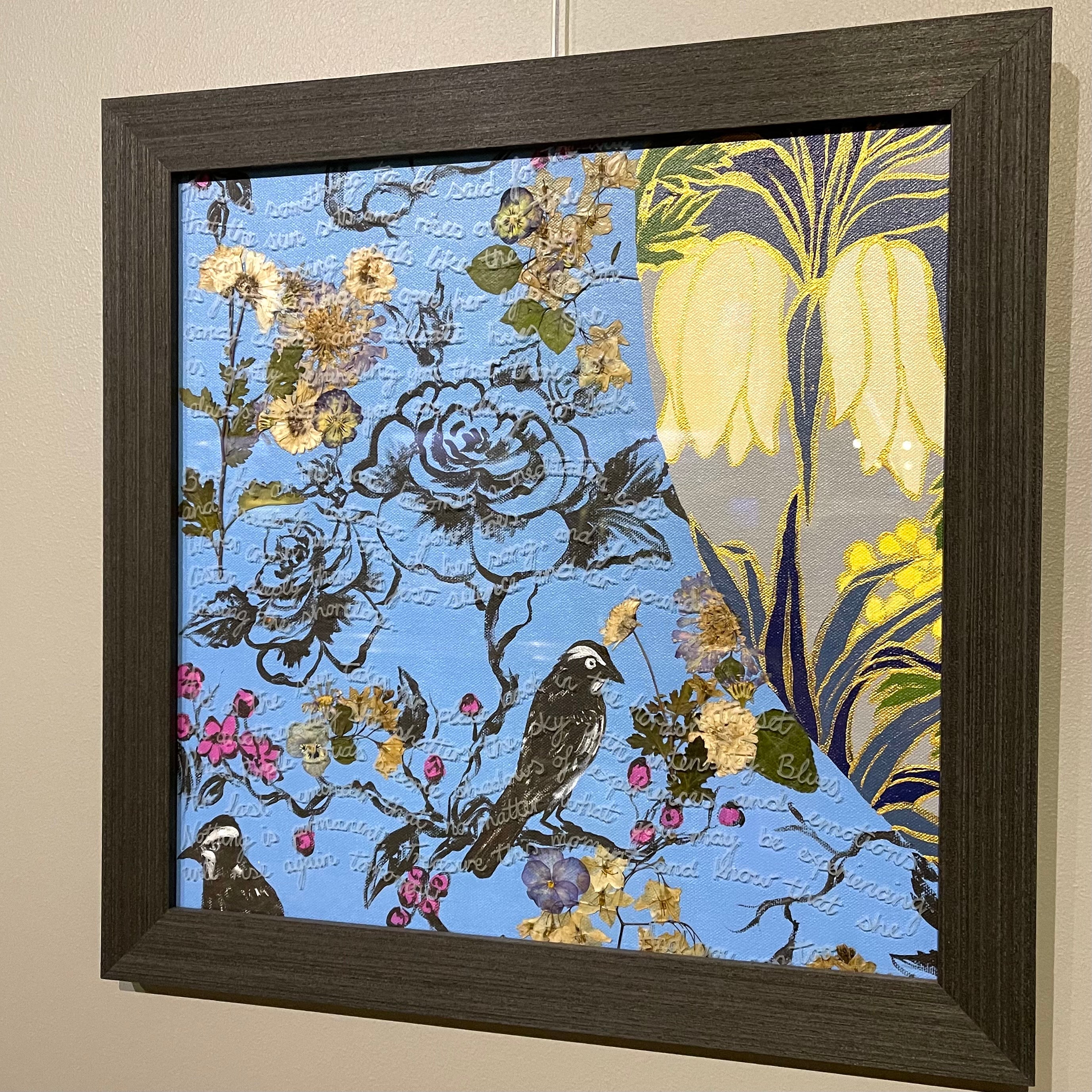 We Stopped to Smell the Roses - Collage - Cotton Candy Clouds