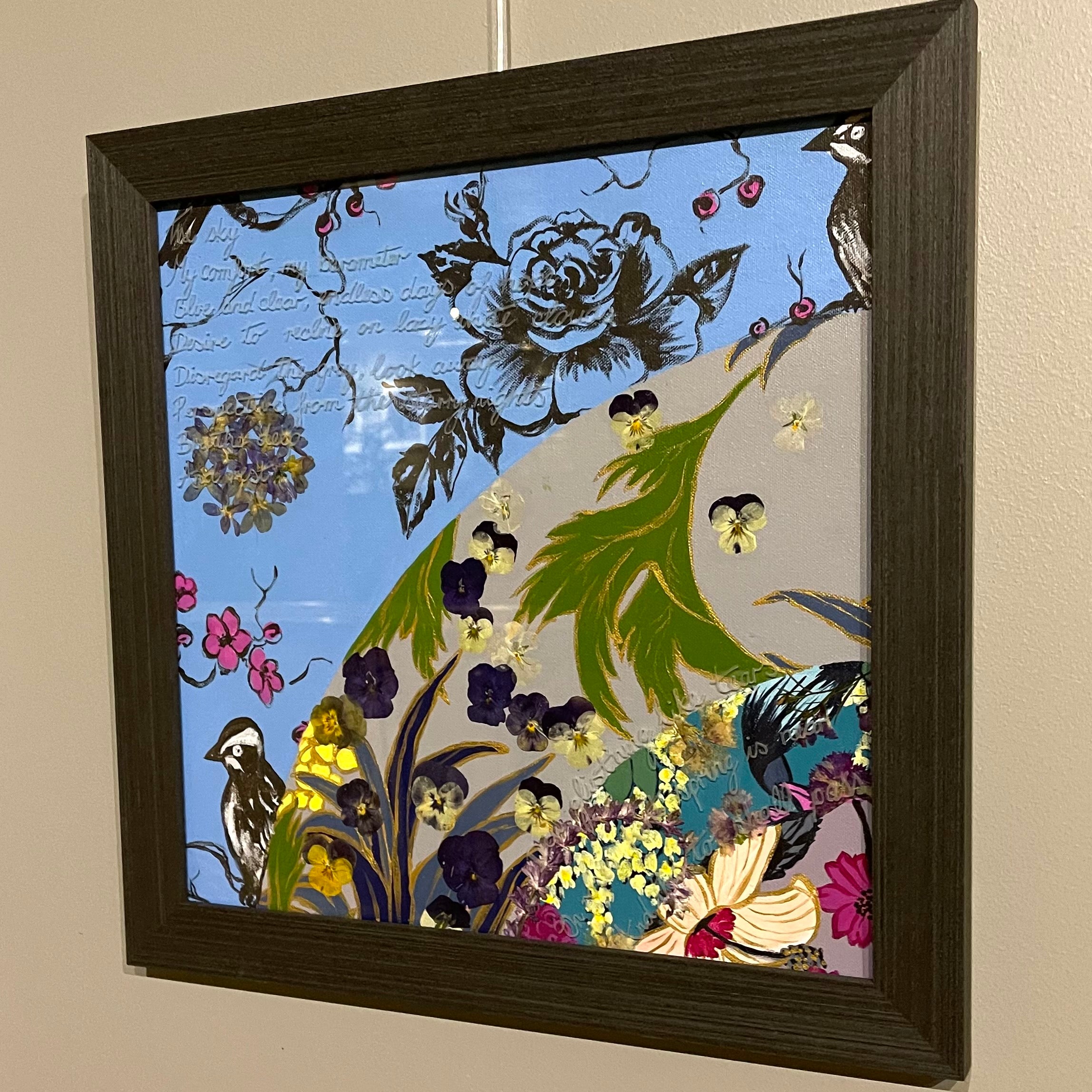 We Stopped to Smell the Roses - Collage - Sky of Rose