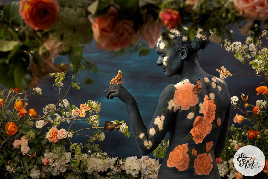 Midnight Secret Garden 85x62cm - STOCKTAKE SALE 50% OFF - RRP $6000 (FINAL EDITION)