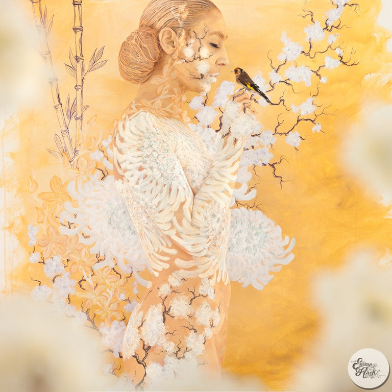 Oriental Bouquet Cradled Finch