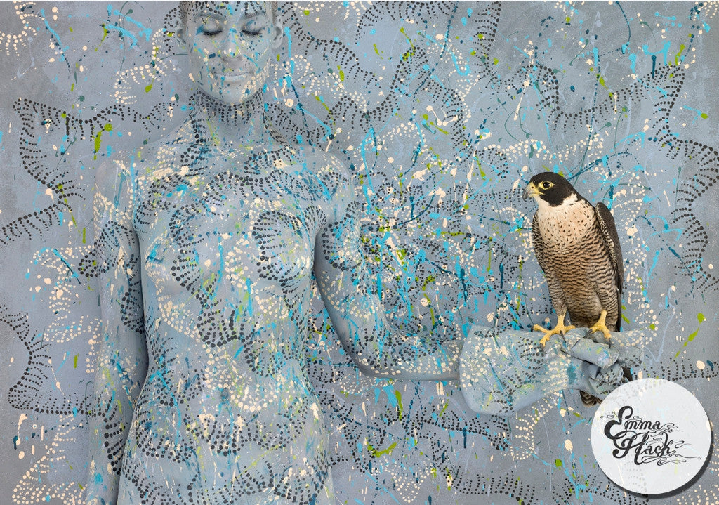 Peregrine Falcon with Spotted Sun (Copy)